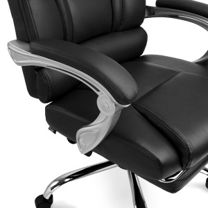 Sillón de Oficina COMODITY en piel negra