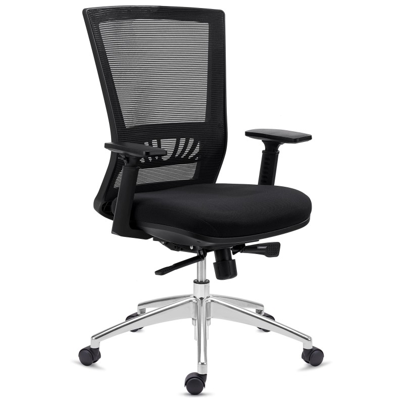 Silla de Oficina MAGNUM, soporte lumbar, en negro