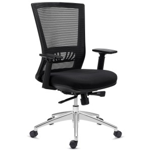 Silla de Oficina MAGNUM, soporte lumbar, en negro