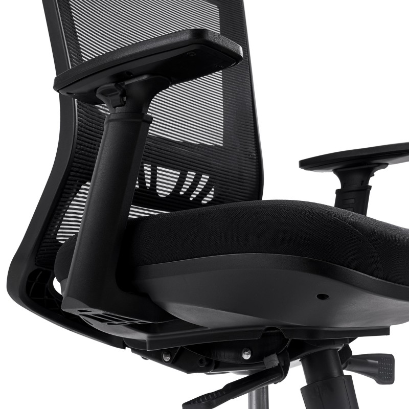 Silla de Oficina MAGNUM, soporte lumbar, en negro