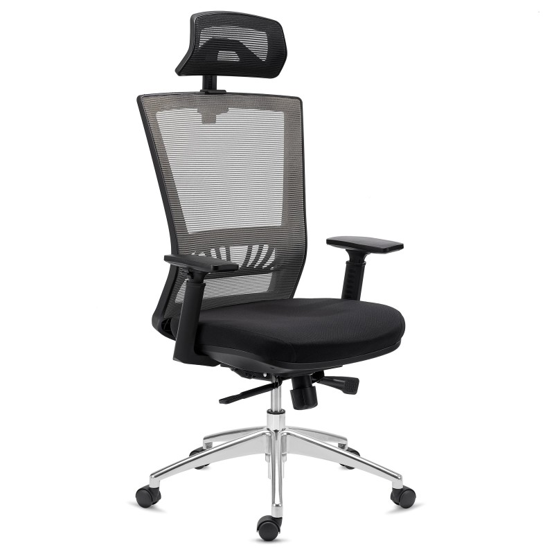 Silla de Oficina MAGNUM ELITE, soporte lumbar, en negro