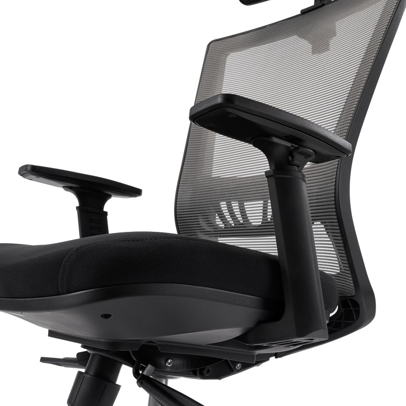 Silla de Oficina MAGNUM ELITE, soporte lumbar, en negro