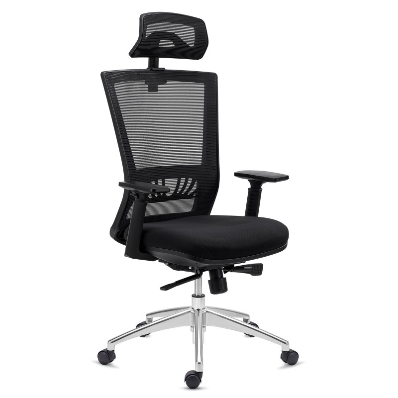 Silla de Oficina MAGNUM ELITE, soporte lumbar, en negro