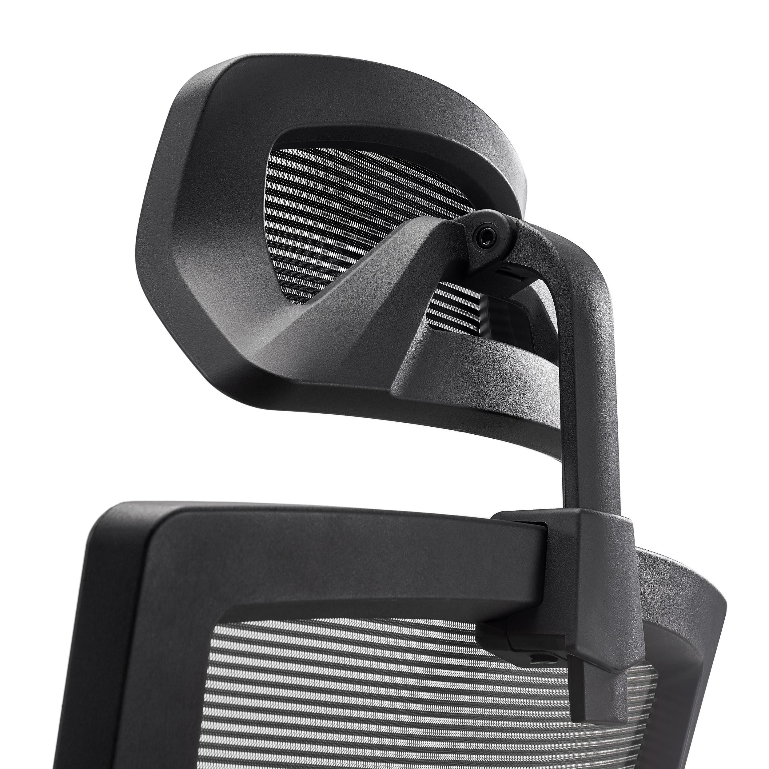 Silla Ergonómica MAGNUM ELITE, Reposacabezas, Uso 8h, Base Aluminio, Soporte Lumbar, Negro