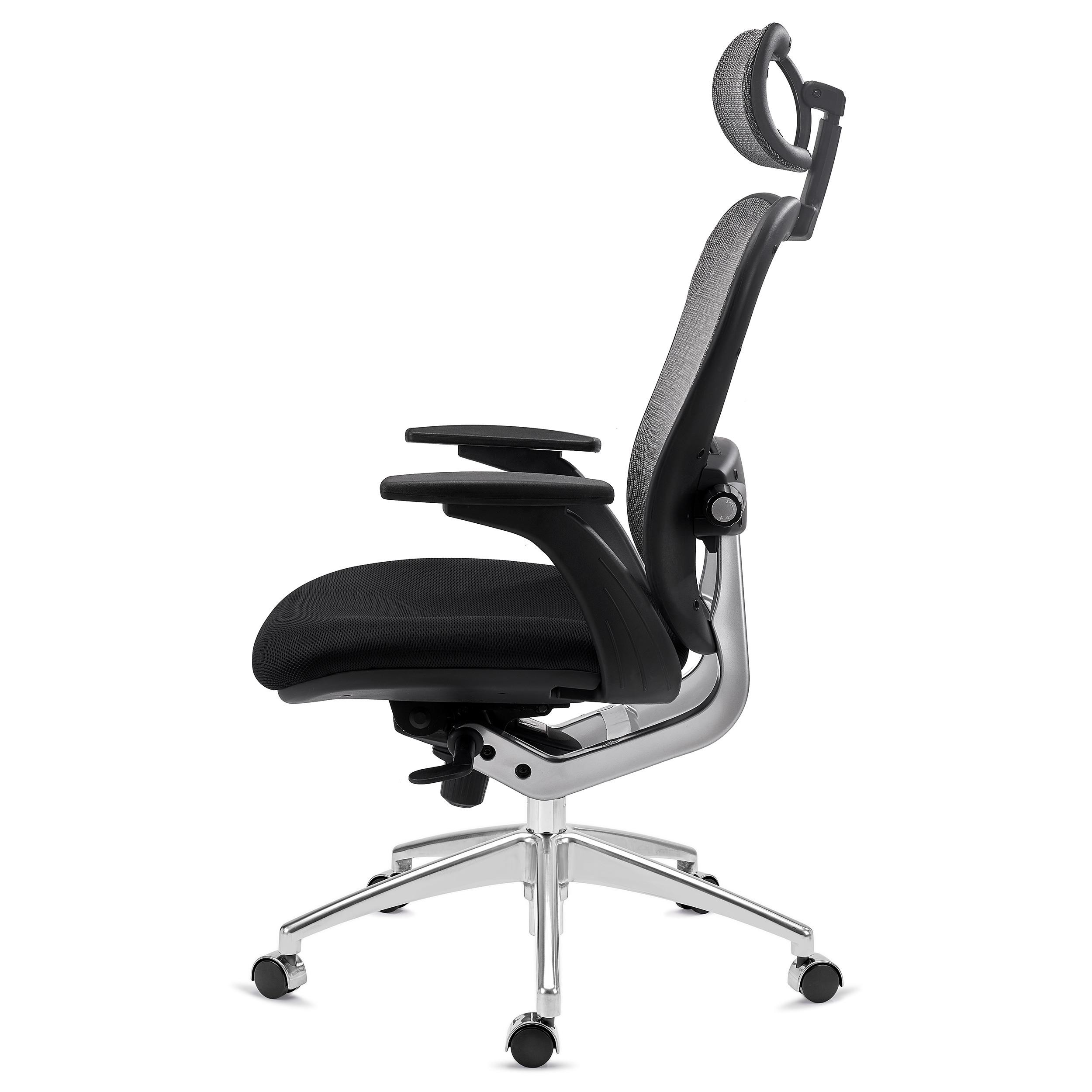 Silla Ergonómica ROYAL, Uso 8 horas, Avanzado Soporte Lumbar, Exclusivo Diseño, Negro