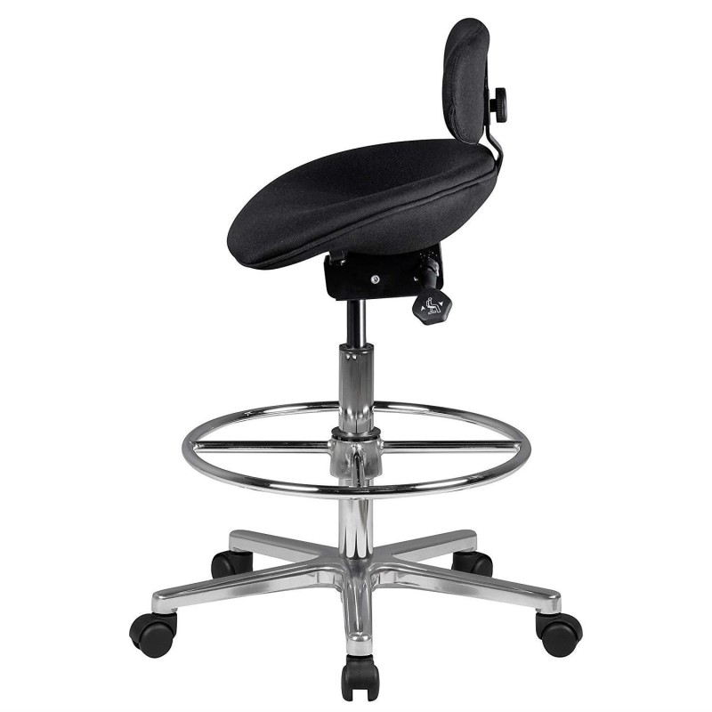 Taburete de trabajo FALAK en negro