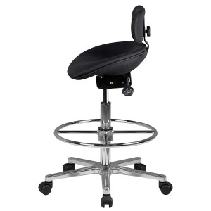 Taburete de trabajo FALAK en negro