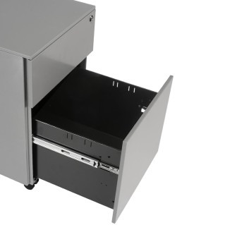 Archivador con Ruedas SEREN, 2 Cajones, color Gris 2