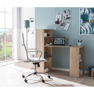 Mesa de ordenador YASMIN en madera color blanco