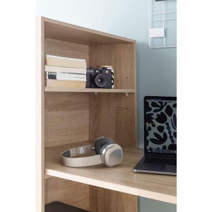 Mesa de ordenador YASMIN en madera color blanco
