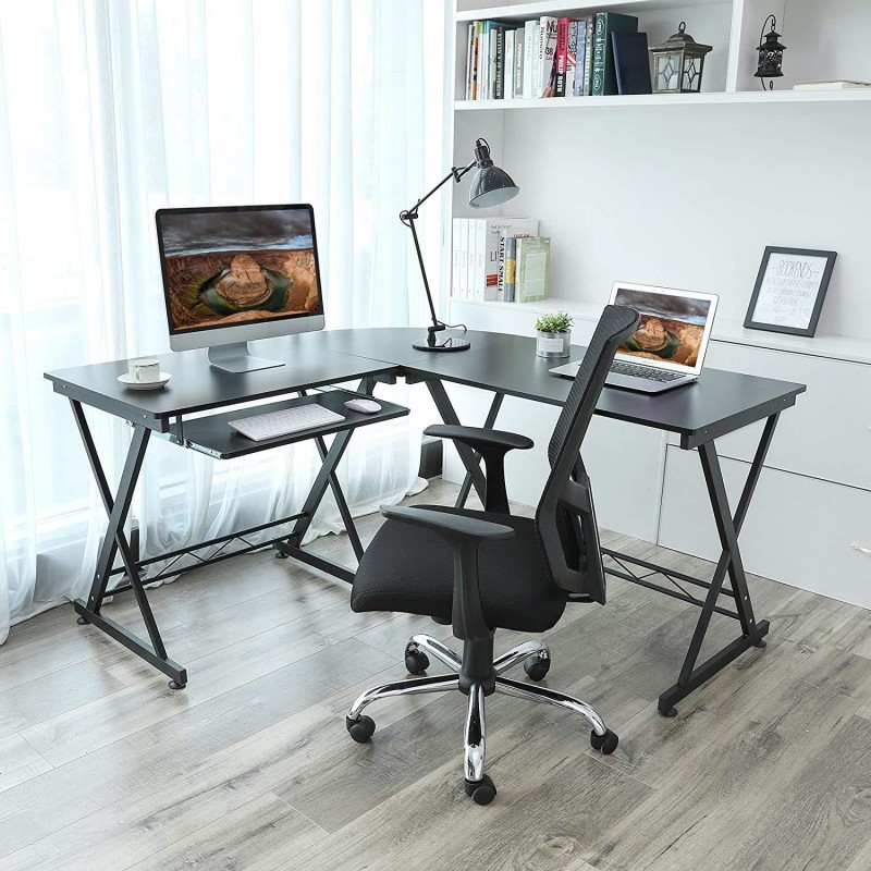 Mesa de Ordenador EASY LINE color Negro