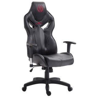 Silla Gaming HAMIL PIEL color Negro
