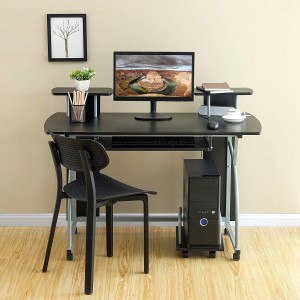 Mesa para Ordenador OHIO PRO en Metal y Madera color Negro