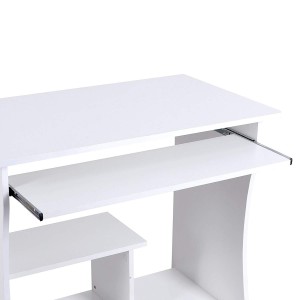 Mesa para Ordenador con Ruedas KIARA en Madera color Negro