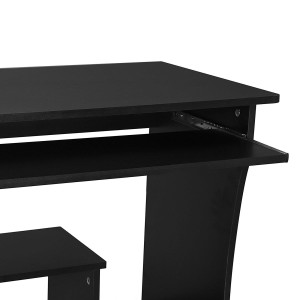 Mesa para Ordenador con Ruedas KIARA en Madera color Negro