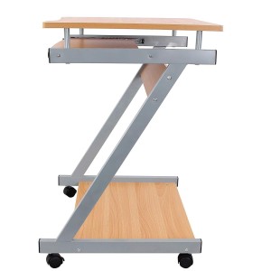 Mesa para Ordenador con Ruedas MANE en Madera color Negro