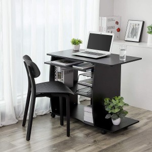 Mesa para Ordenador DAMIAN en Madera color Negro
