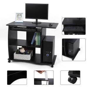 Mesa para Ordenador DAMIAN en Madera color Negro
