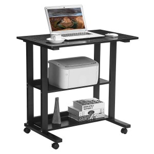 Mesa para Ordenador JOEL en Metal y Madera color Negro