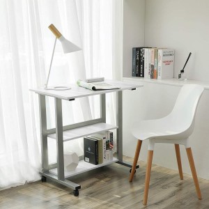 Mesa para Ordenador JOEL en Metal y Madera color Negro