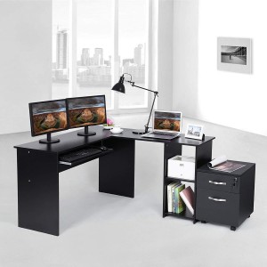 Mesa para Ordenador CLOE en madera color negro