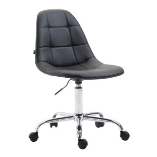 Silla de Oficina DANIL en Piel color negro