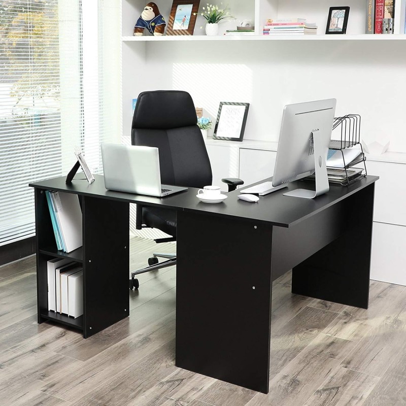 Mesa para Ordenador CLOE en madera color negro