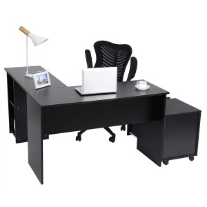 Mesa para Ordenador CLOE en madera color negro