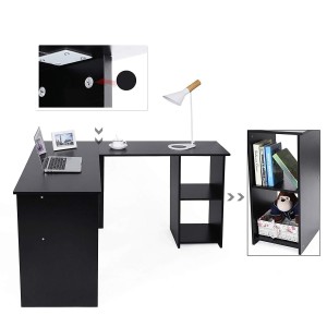 Mesa para Ordenador CLOE en madera color negro