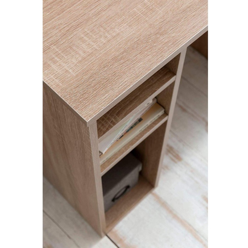 Mesa de Ordenador KALED en Madera color Blanco/Roble