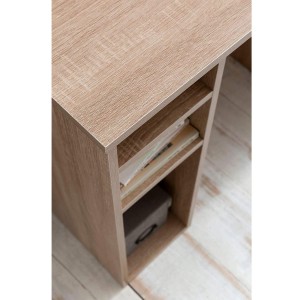 Mesa de Ordenador KALED en Madera color Blanco/Roble