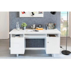 Mesa para Ordenador ABDUL en Madera color Blanco