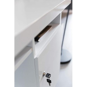 Mesa para Ordenador ABDUL en Madera color Blanco