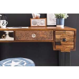 Escritorio ALMU, Patas Metálicas, Madera de Mango
