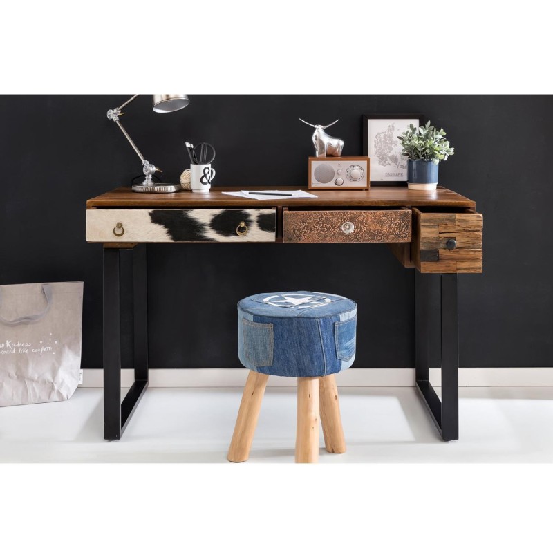 Escritorio ALMU, Patas Metálicas, Madera de Mango