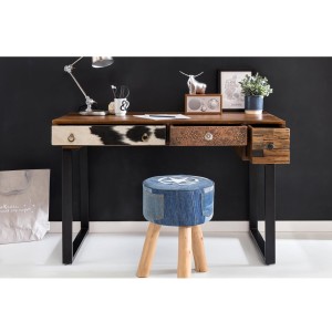 Escritorio ALMU, Patas Metálicas, Madera de Mango