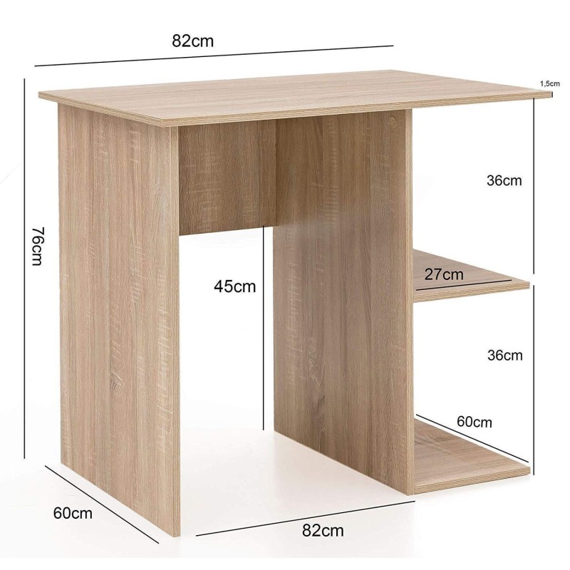 Mesa para Ordenador YASIRA en Madera color Blanco