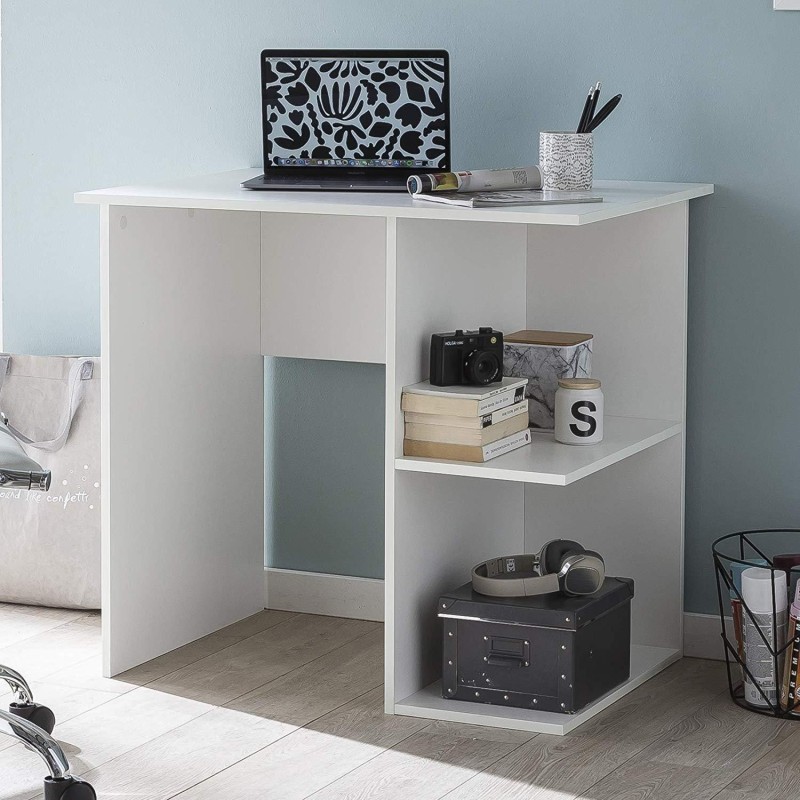 Mesa para Ordenador YASIRA en Madera color Blanco