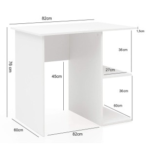 Mesa para Ordenador YASIRA en Madera color Blanco