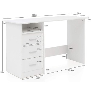 Mesa de Ordenador DALIA en Madera color Blanco