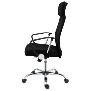 Silla de Oficina CAIRO, reposacabezas acolchado, en negro 2