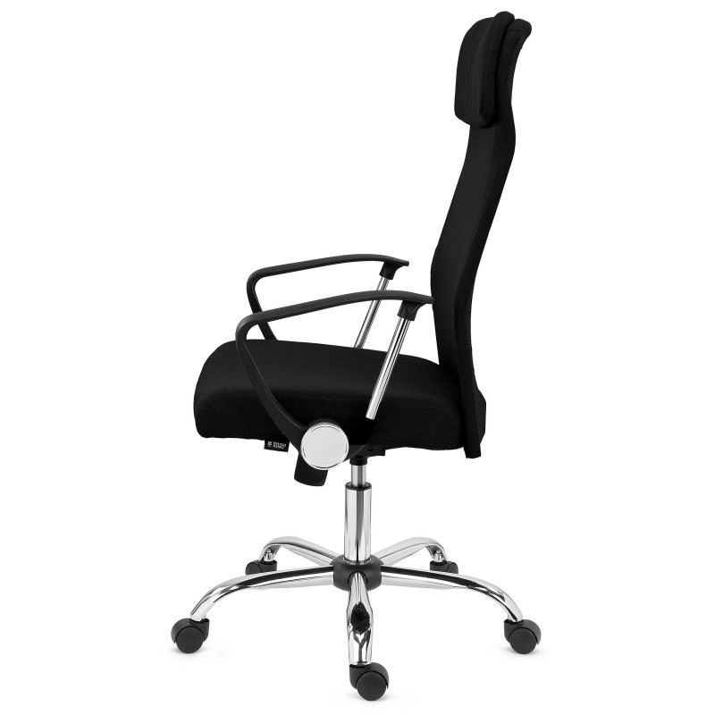 Silla de Oficina CAIRO, reposacabezas acolchado, en negro