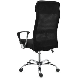Silla de Oficina CAIRO, reposacabezas acolchado, en negro 2