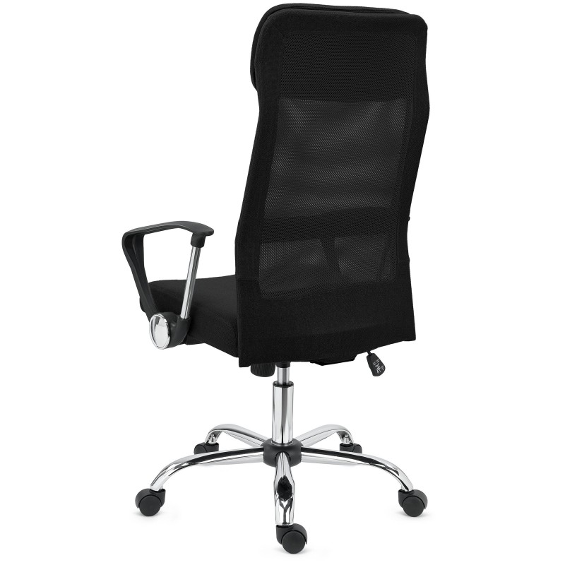 Silla de Oficina CAIRO, reposacabezas acolchado, en negro