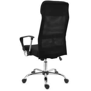 Silla de Oficina CAIRO, reposacabezas acolchado, en negro