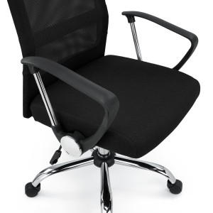Silla de Oficina CAIRO, reposacabezas acolchado, en negro
