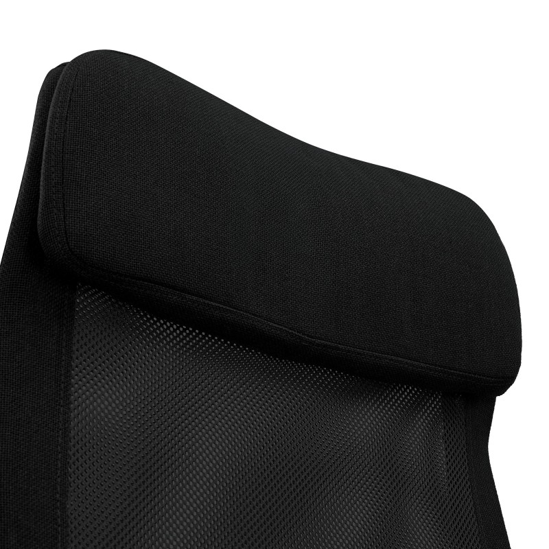 Silla de Oficina CAIRO, reposacabezas acolchado, en negro