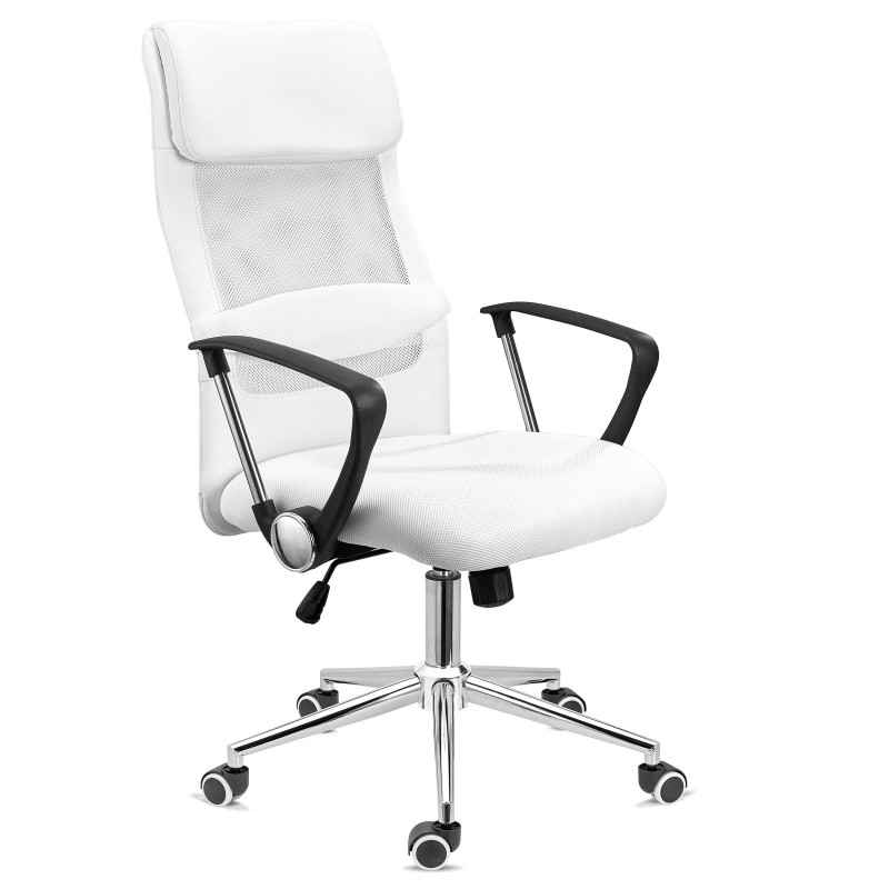 Silla de Oficina CAIRO, reposacabezas acolchado, en negro