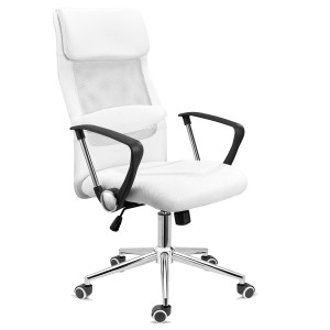 Silla de Oficina CAIRO, reposacabezas acolchado, en negro