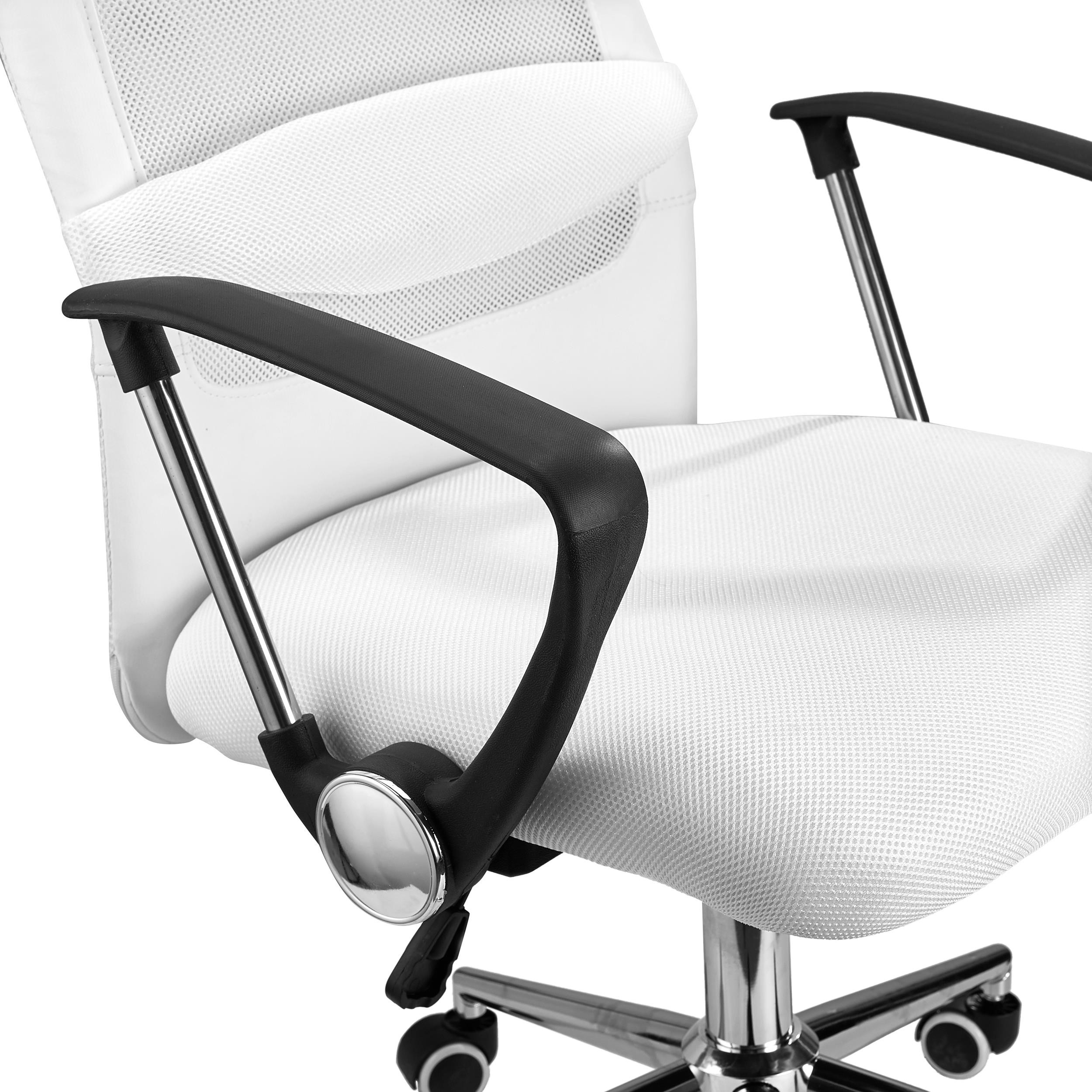 Silla de Oficina CAIRO, Reposacabezas Acolchado, Exclusiva Base de Metal, En Negro